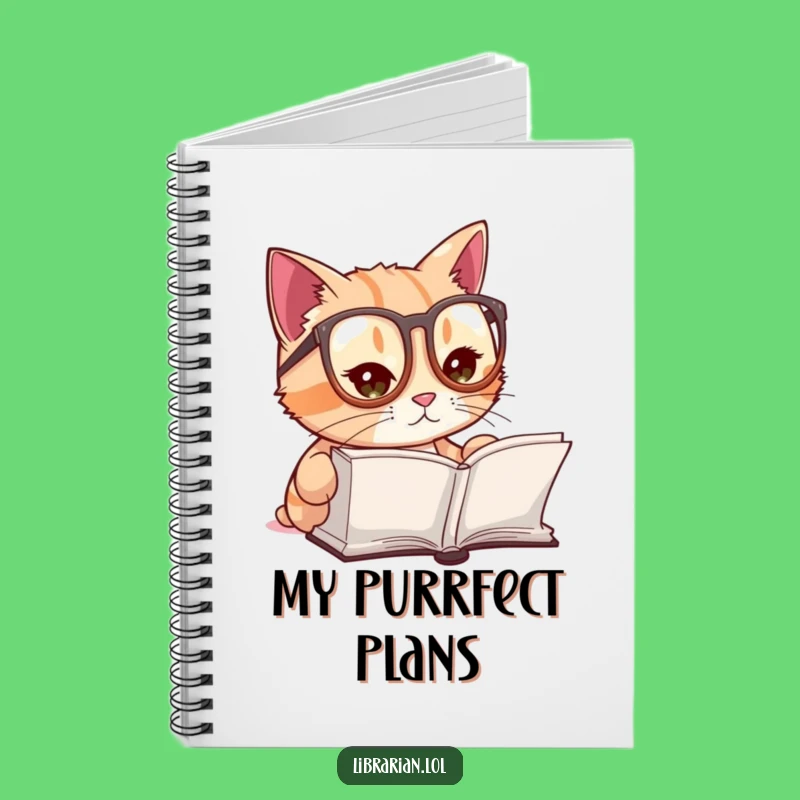 Funny Cat Reading Notebook - Perfect for Jotting Down Thoughts and Stories