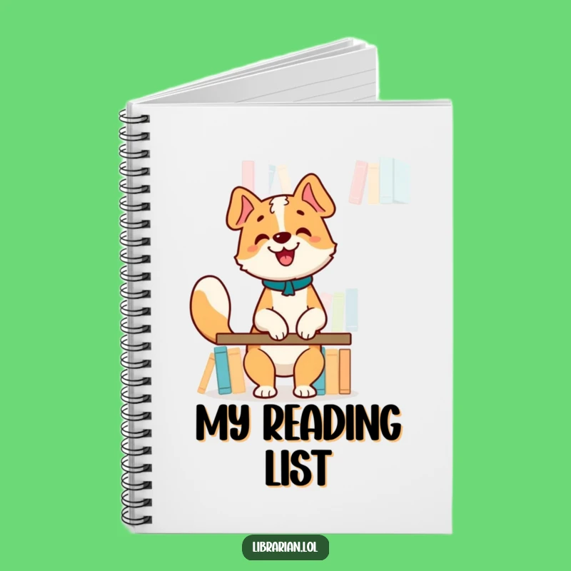Funny Dog Librarian Notebook - Lined Book Lover's Journal Gift