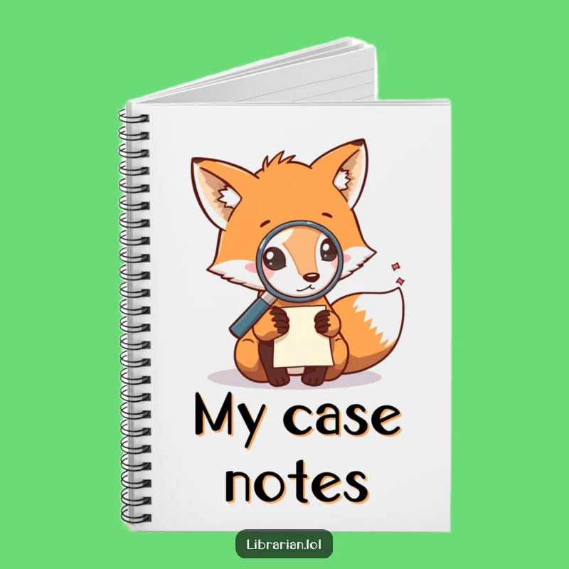 Funny Fox Detective Notebook: Record Your Findings with a Clever Cub
