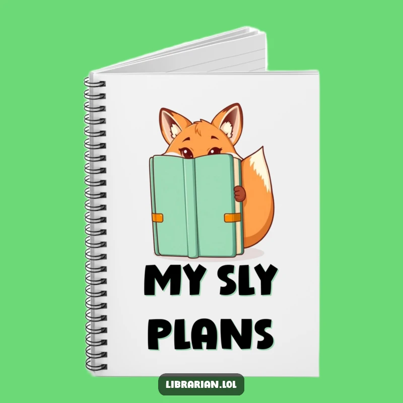 Funny Fox Librarian Notebook: Jot Down Your Cunning Plans with Style!