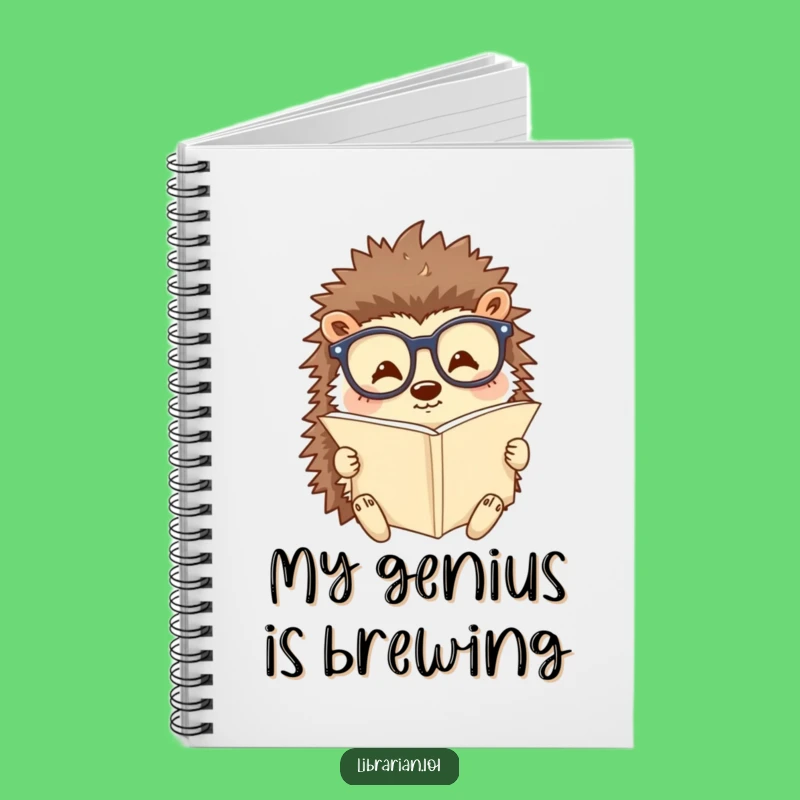 Funny Hedgehog Notebook: Scholar's Journal, Perfect Funny Gift for Notes