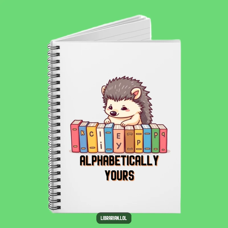 Funny Hedgehog Organizer Notebook - Jot Down Ideas with Precision