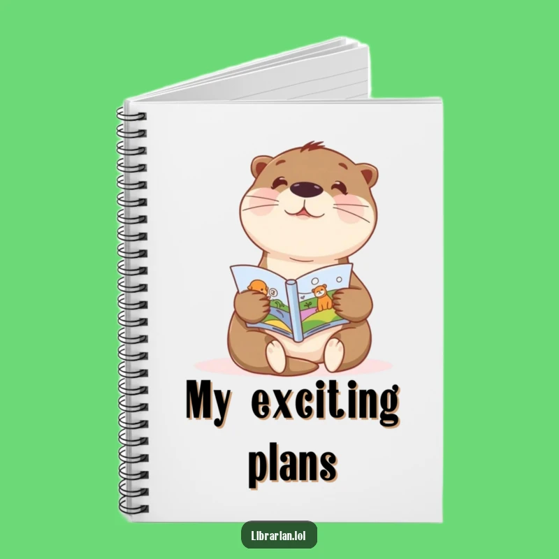 Funny Otter Storyteller Notebook - Encourage Young Writers and Artists