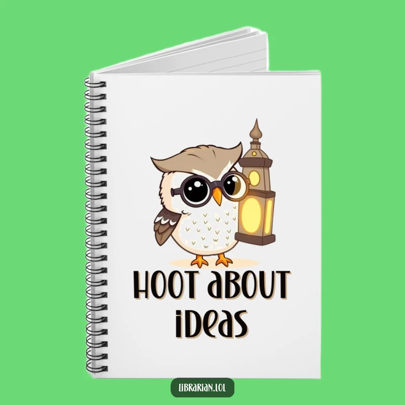 Funny Owl Scholar Notebook: Spectacled Owl Reads Tome, Journal Your Thoughts Hilariously!