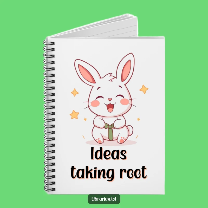 Funny Rabbit Notebook, Energetic Ideas, Joyful Journal Gift