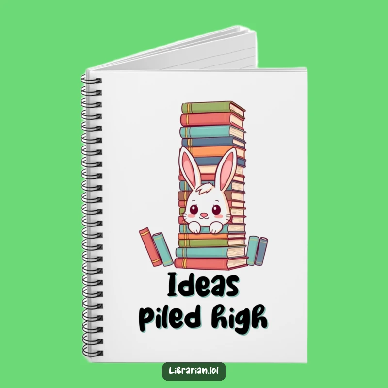 Funny Bunny Bookworm Notebook: Jot Down Ideas with Literary Humor