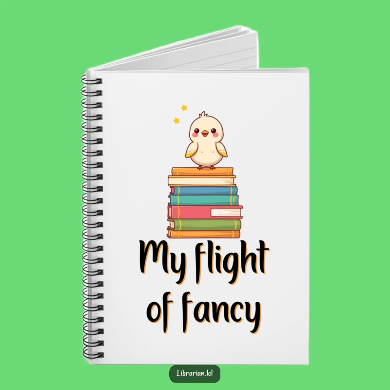 Funny Birdy Bookworm Notebook - Write Happy Thoughts and Ideas