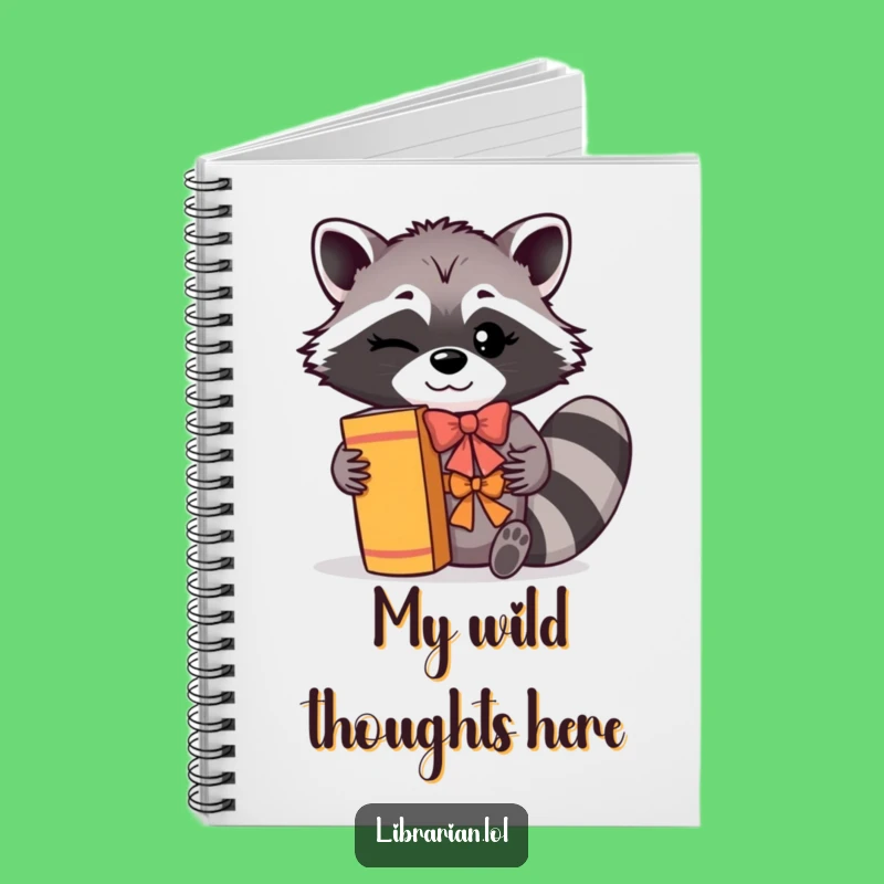 Funny Bookworm Notebook: Jot Down Your Stories with This Hilarious Racoon Journal