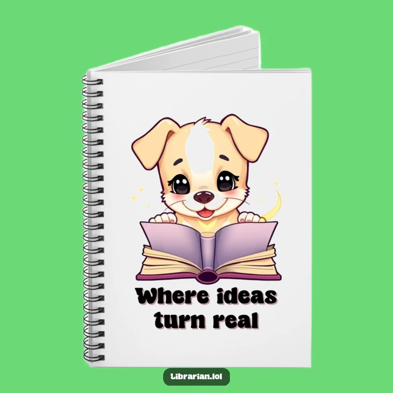Funny Puppy Book Notebook - Hilarious Gift for Storytellers