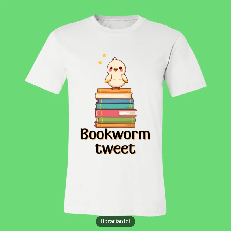 Funny Bird Song Reader T-Shirt - Joyful Apparel for Book Lovers