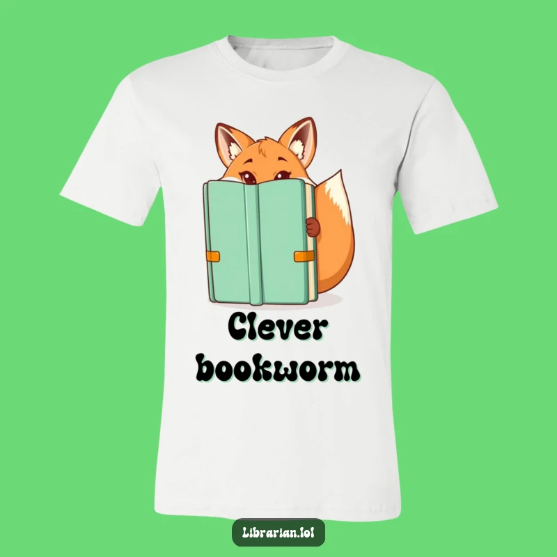 Funny Fox Librarian T-Shirt: Unleash Your Inner Trickster Reader!