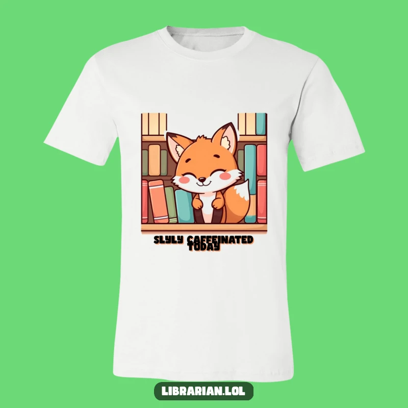 Funny Fox T-Shirt: Mischievous Grin, Perfect Tee for Sneaky Book Lovers