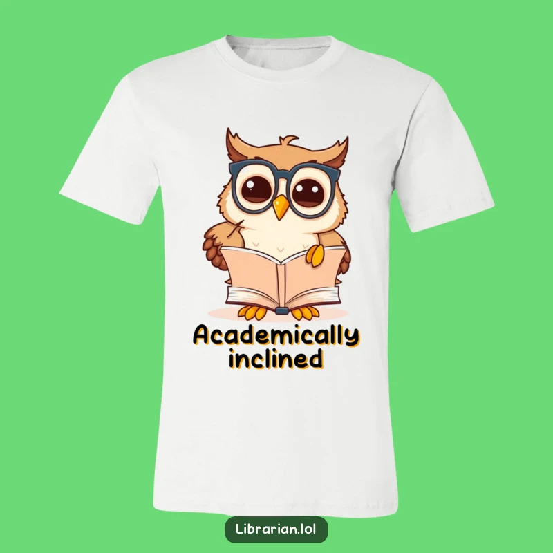 Funny Owl Scholar T-Shirt: Smart Discovery, Book Lover Tee