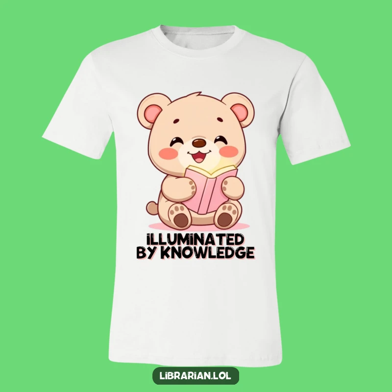 Funny Bear Cub Bookmark T-Shirt: Joyful Reading Tee for Book Lovers