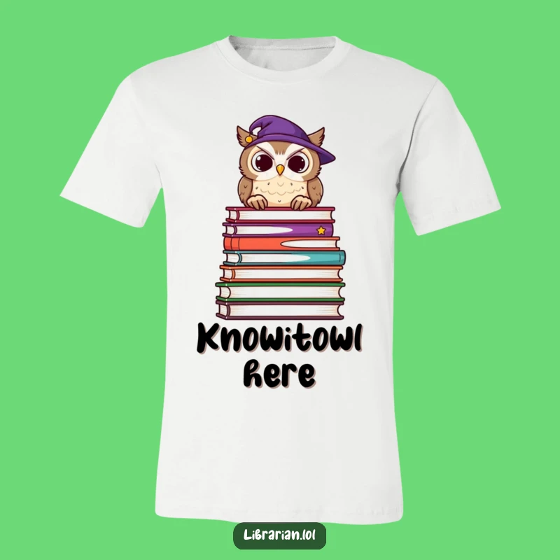 Funny Owl Bookworm T-Shirt - Hilarious Wisdom Tee for Scholars
