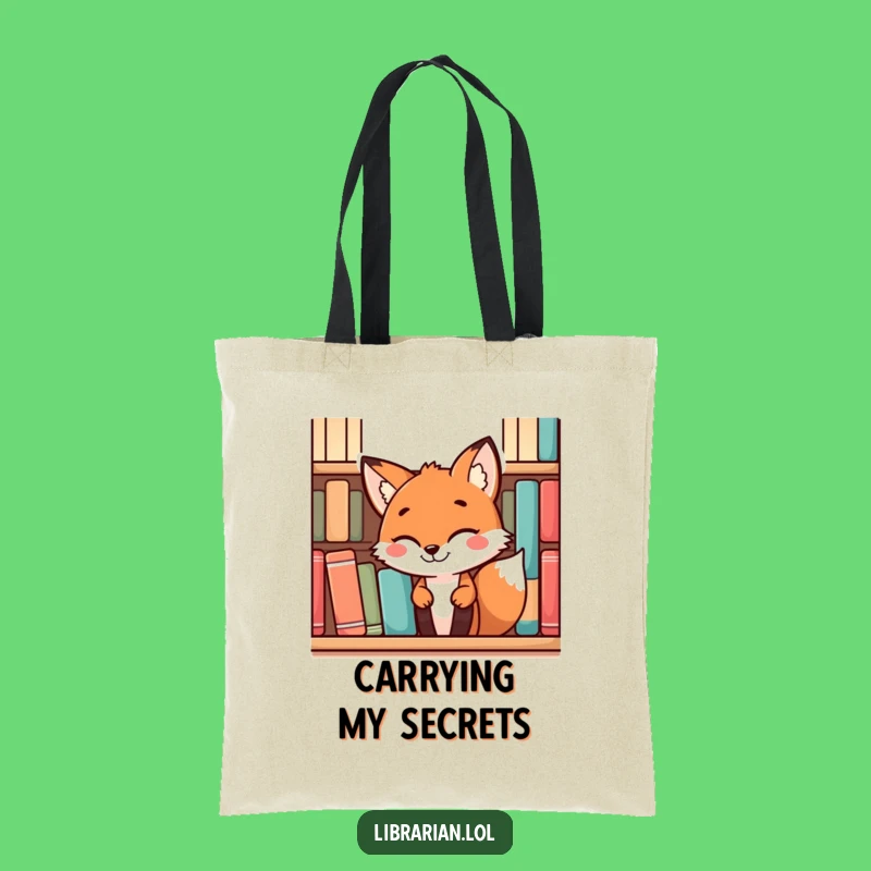 Funny Fox Tote Bag: Carry Your Secrets with Style, Perfect Funny Gift