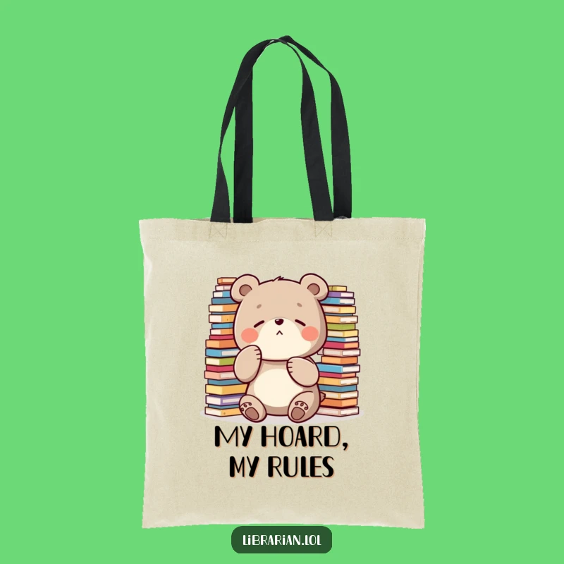 Funny Quiet Tote Bag: Carry Your Peace with This Hilarious Bear Gift